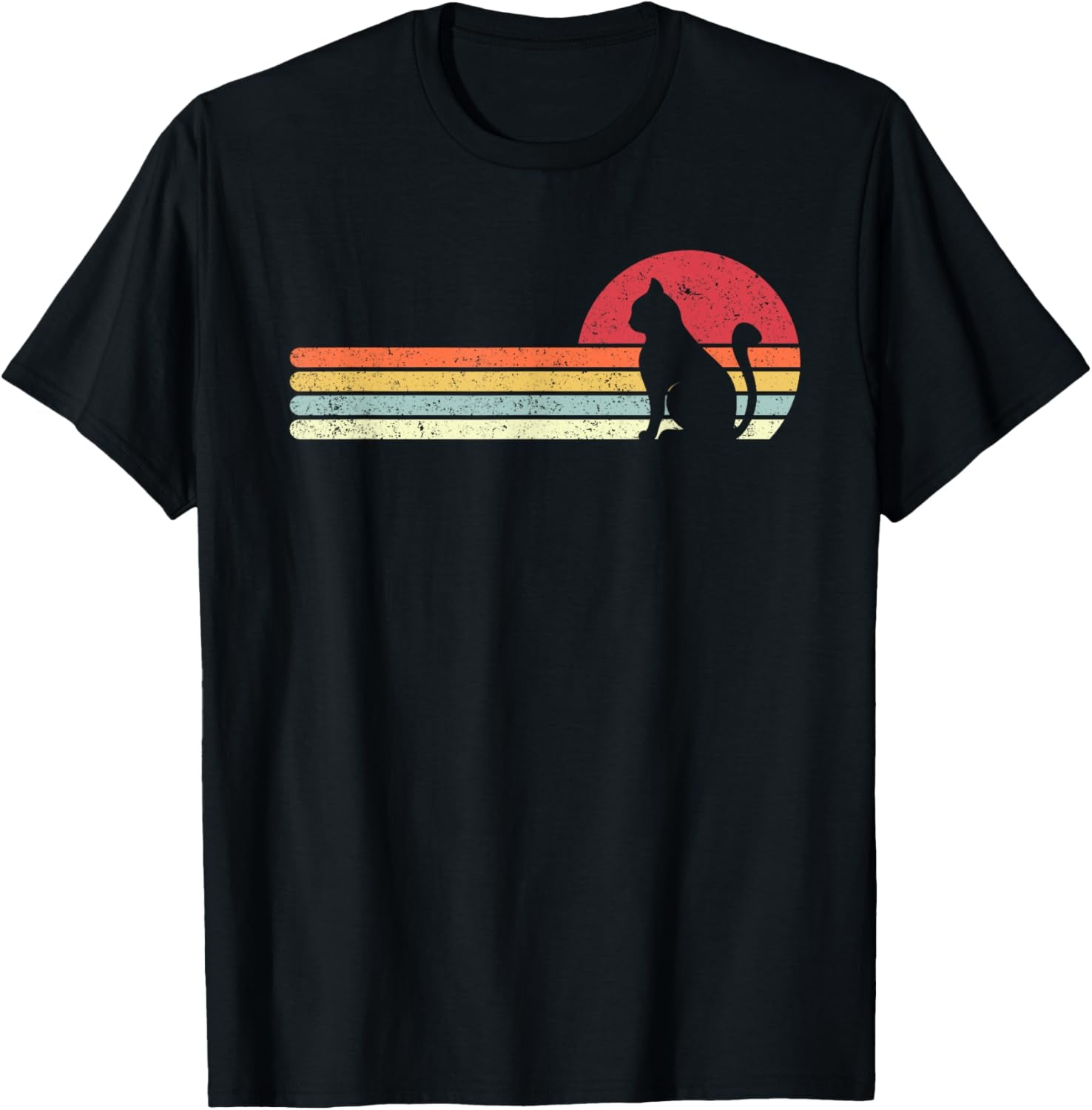Cat Shirt. Retro Style Men Women Girls Kids T-Shirt