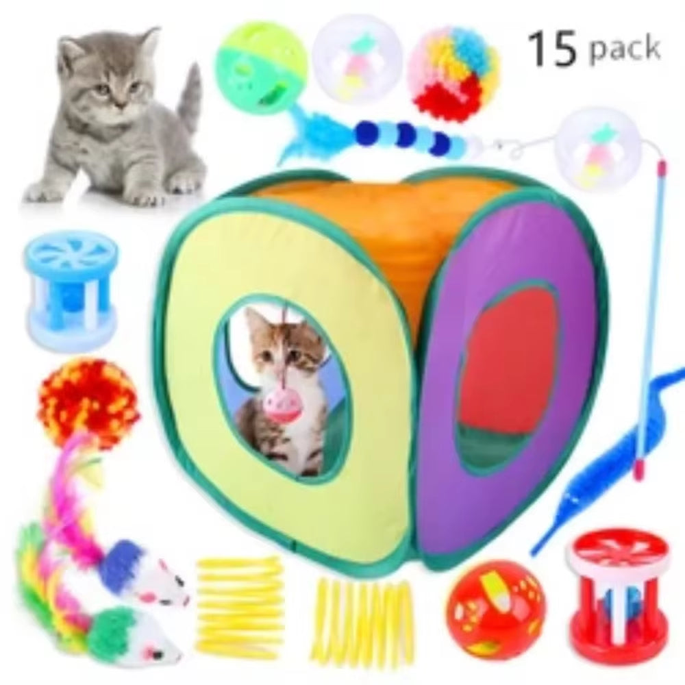 Interactive Cat Toy Set - Hours of Fun Exercise