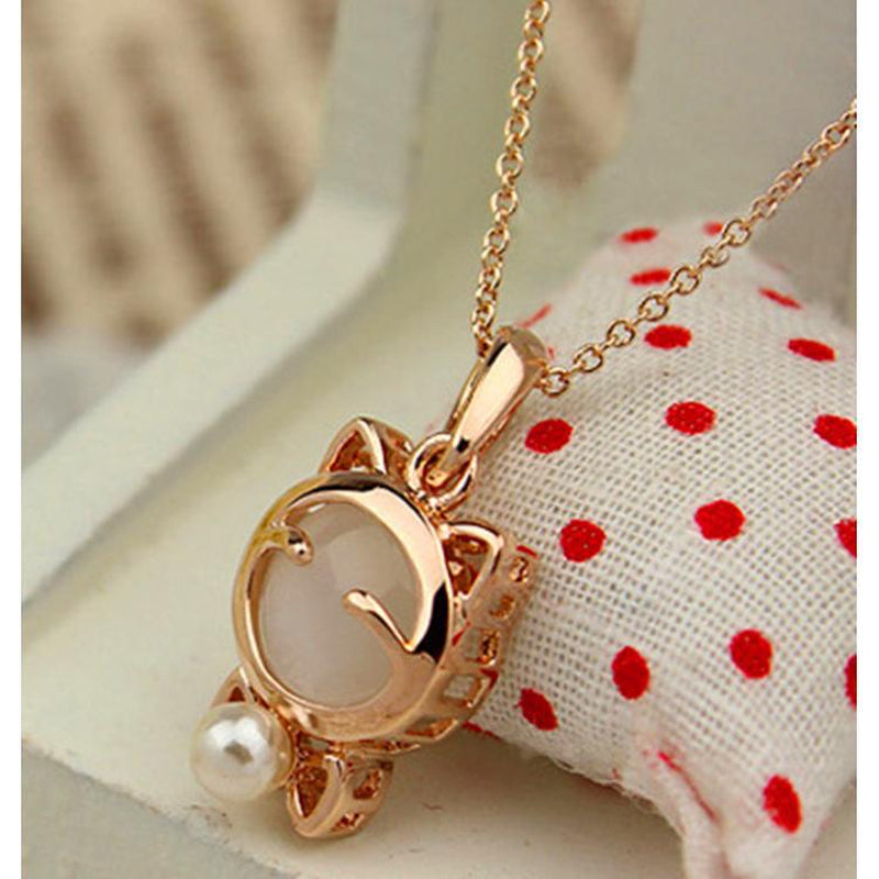 Super Cute Cute Lucky Cat Small Animal Necklace Cat Jewelry