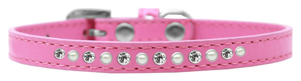 Dog, Puppy and Pet Fashion Collar "Pearl Clear Crystals"