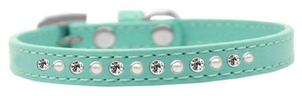 Dog, Puppy and Pet Fashion Collar "Pearl Clear Crystals"