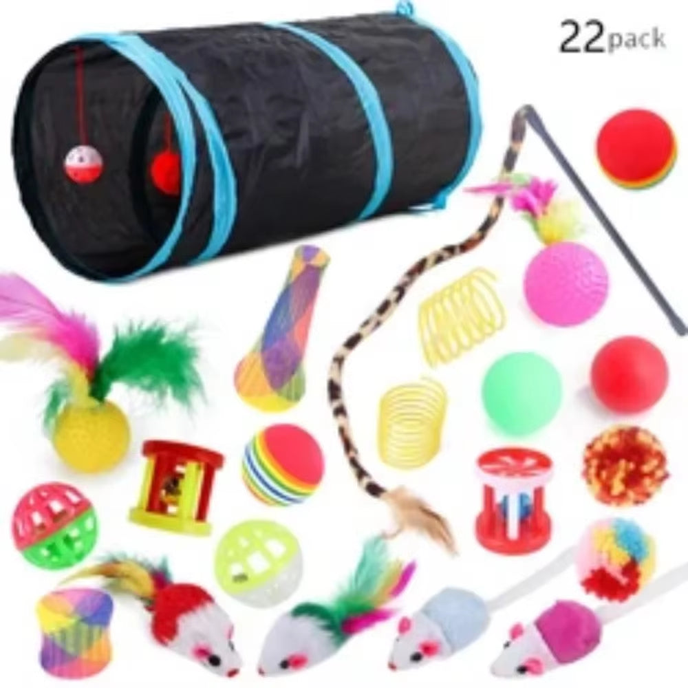 Interactive Cat Toy Set - Hours of Fun Exercise