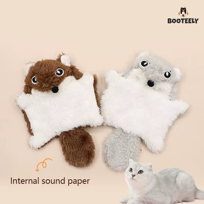 All-Breed Cat Toy: Kicking Plush, Flying Squirrel Sound Toy