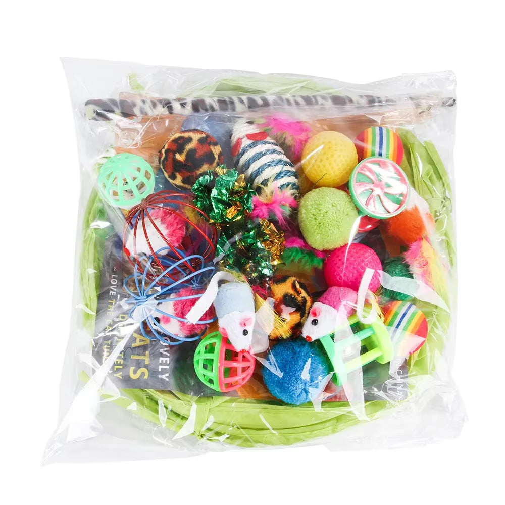 Interactive Cat Toy Set - Hours of Fun Exercise