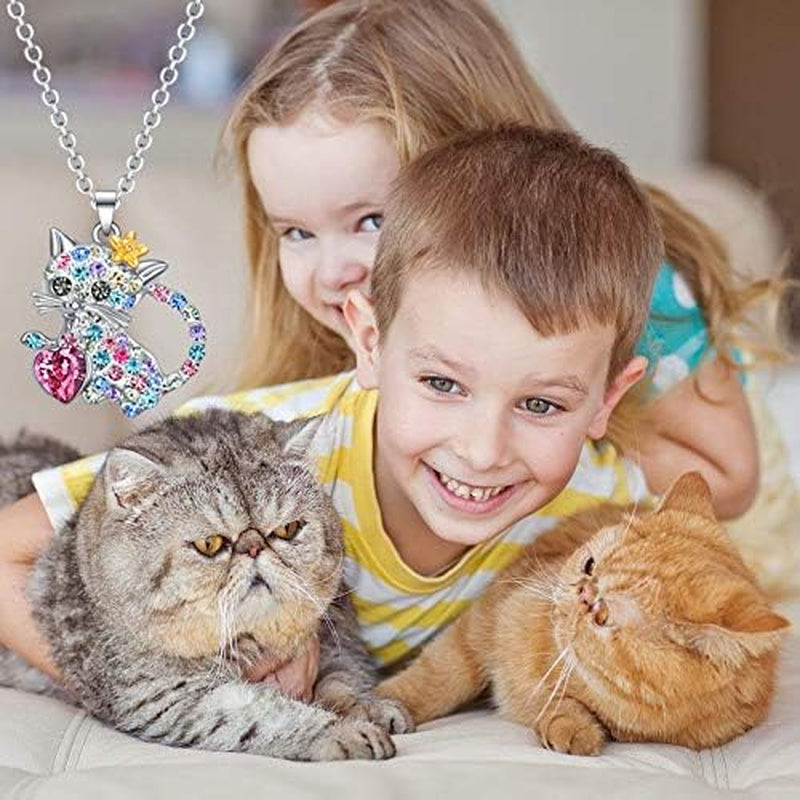Cat Necklace Jewelry for Women & Girls, Teen Girls' Cat Lover Gifts