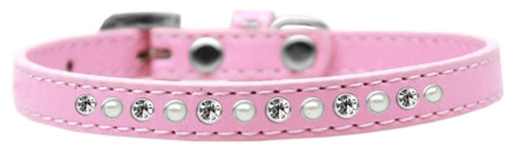 Dog, Puppy and Pet Fashion Collar "Pearl Clear Crystals"