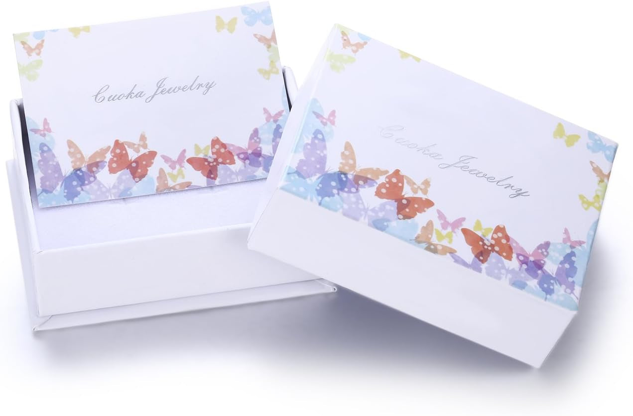 925 Sterling Silver Hypoallergenic Celestial Cute Animal Opal Stud Earrings for Women with Gifts Box