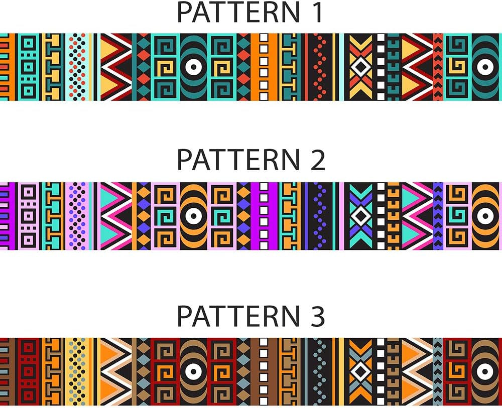 2 PCS Breakaway Cat Collar with Bell Tribal Nylon Pet Collars for Cats Kitten (Pattern 2 + Pattern 3)
