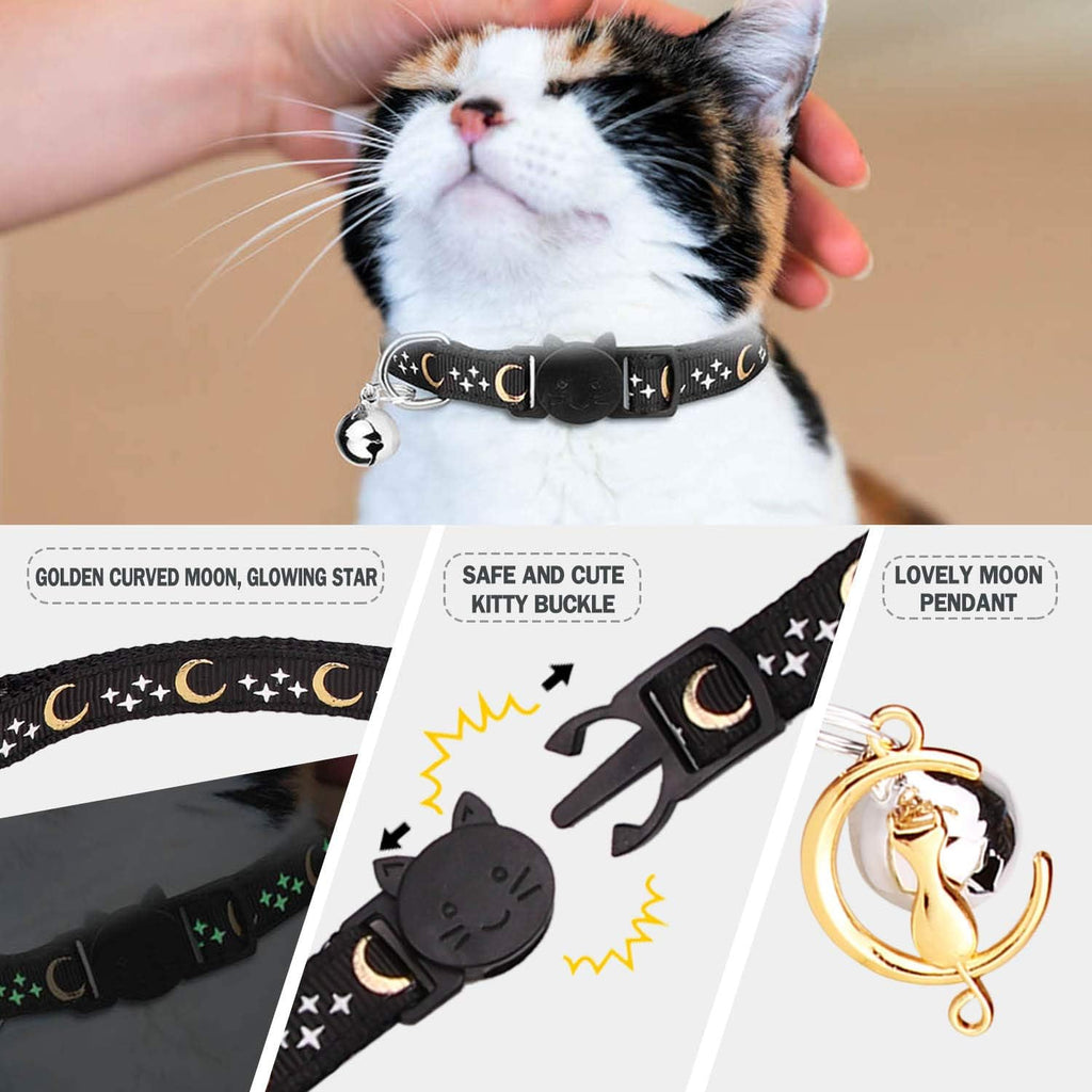 2 PCS Breakaway Cat Collar with Bow Tie