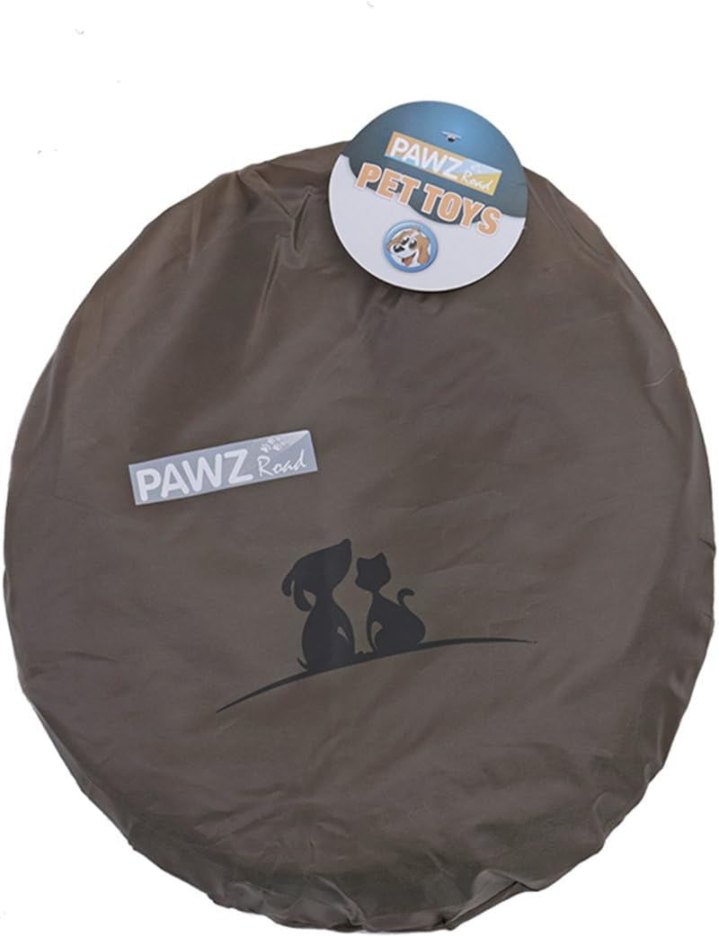 Cat Toys Interactive, Collapsible Tunnel for Bunnies, Kittens, Ferrets and Small Dogs with Two Peek-A-Boo Holes Blue