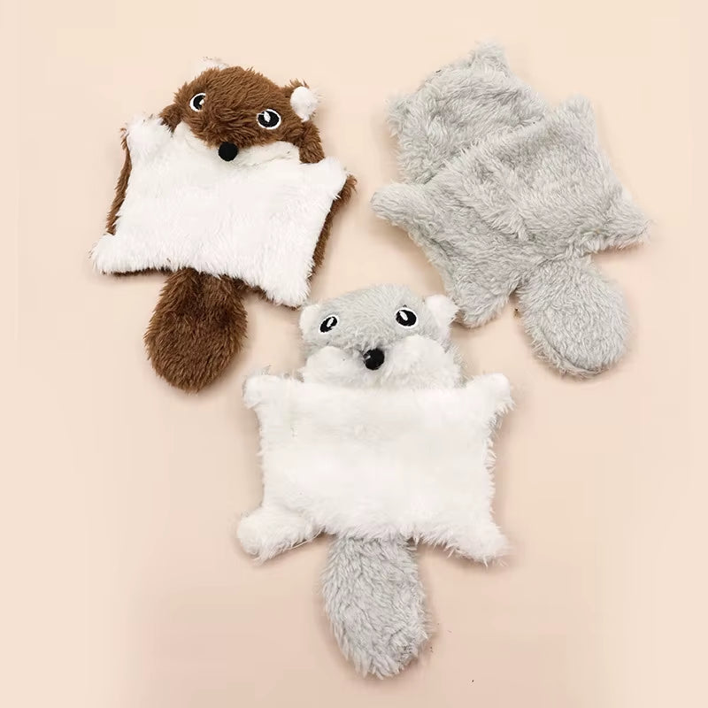 All-Breed Cat Toy: Kicking Plush, Flying Squirrel Sound Toy