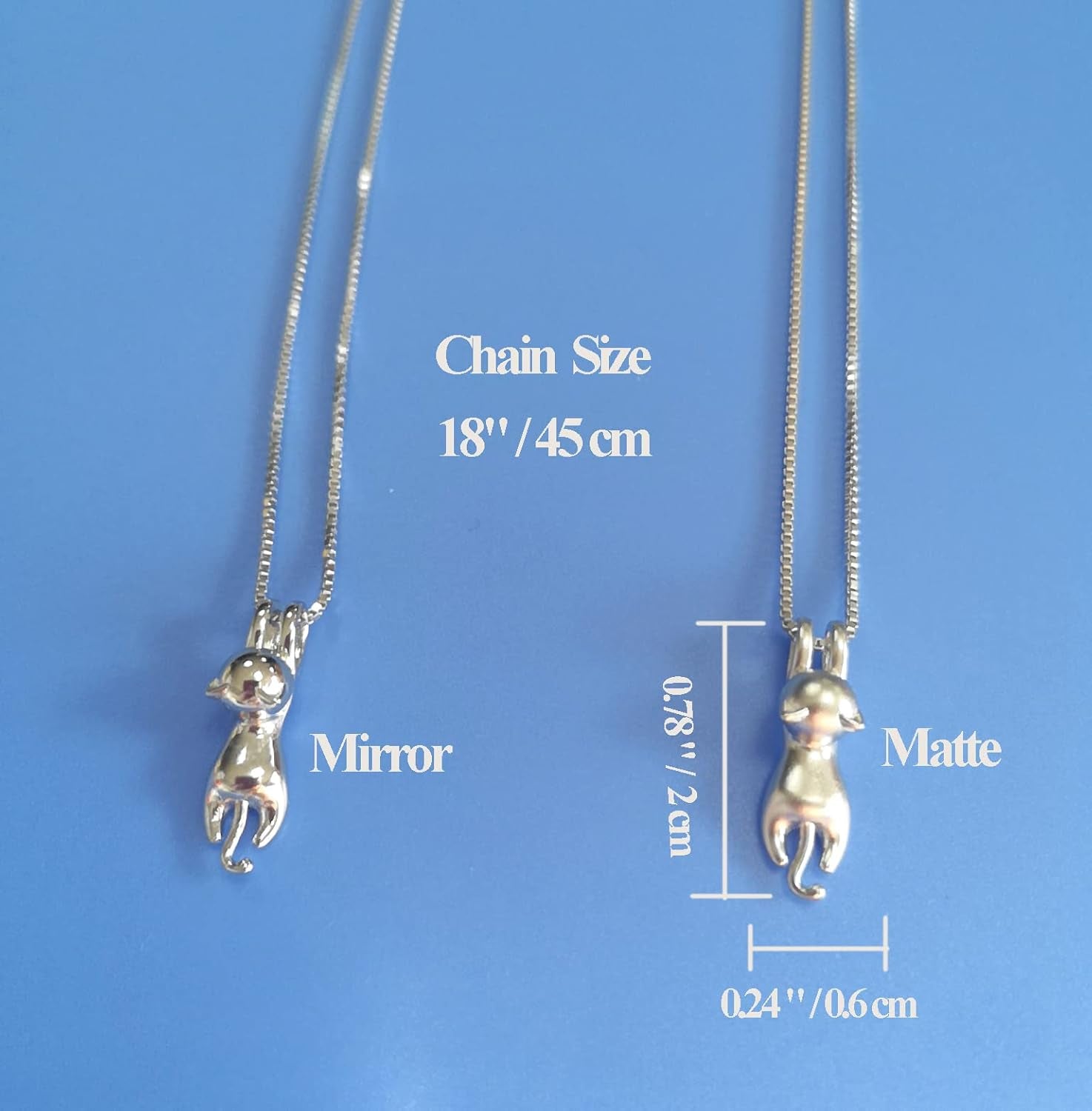Sterling Silver Cat Necklace for Women - Cat Jewelry Gifts for Cat Lovers, Hummingbird Necklace for Her, Mother'S Day Birthday Graduation Christmas Gift