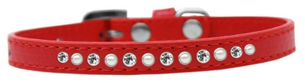 Dog, Puppy and Pet Fashion Collar "Pearl Clear Crystals"