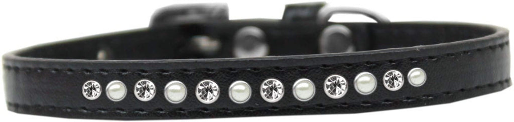 Dog, Puppy and Pet Fashion Collar "Pearl Clear Crystals"