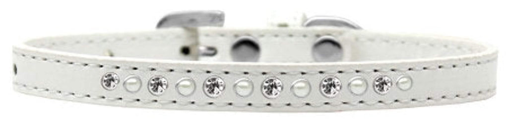 Dog, Puppy and Pet Fashion Collar "Pearl Clear Crystals"
