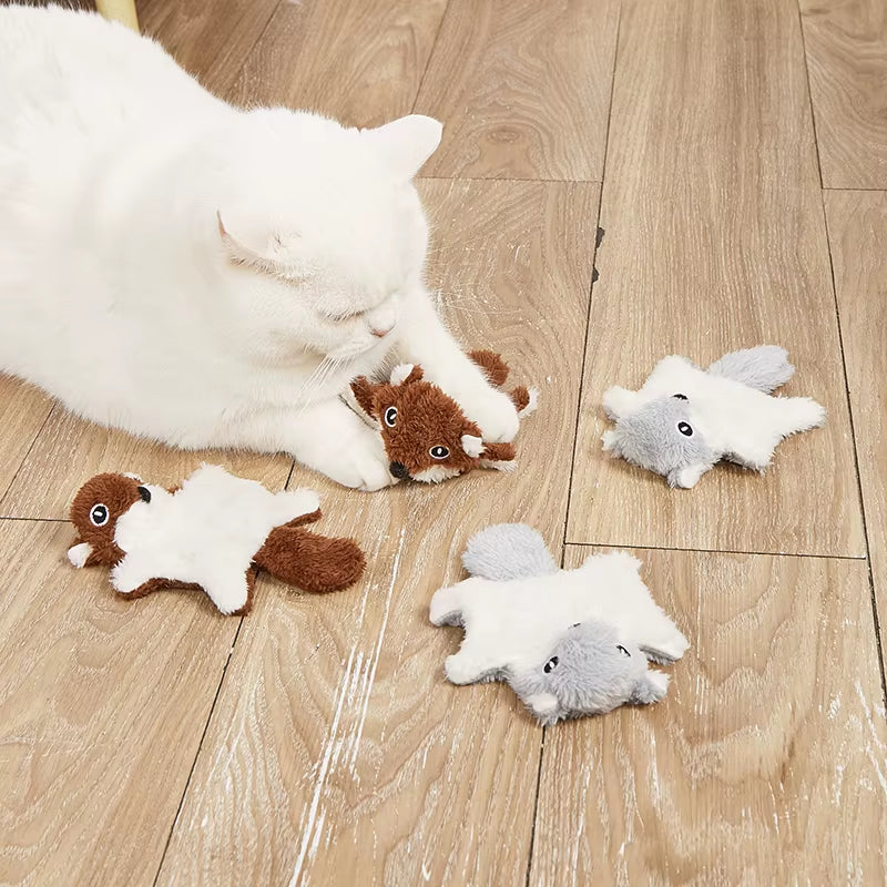 All-Breed Cat Toy: Kicking Plush, Flying Squirrel Sound Toy