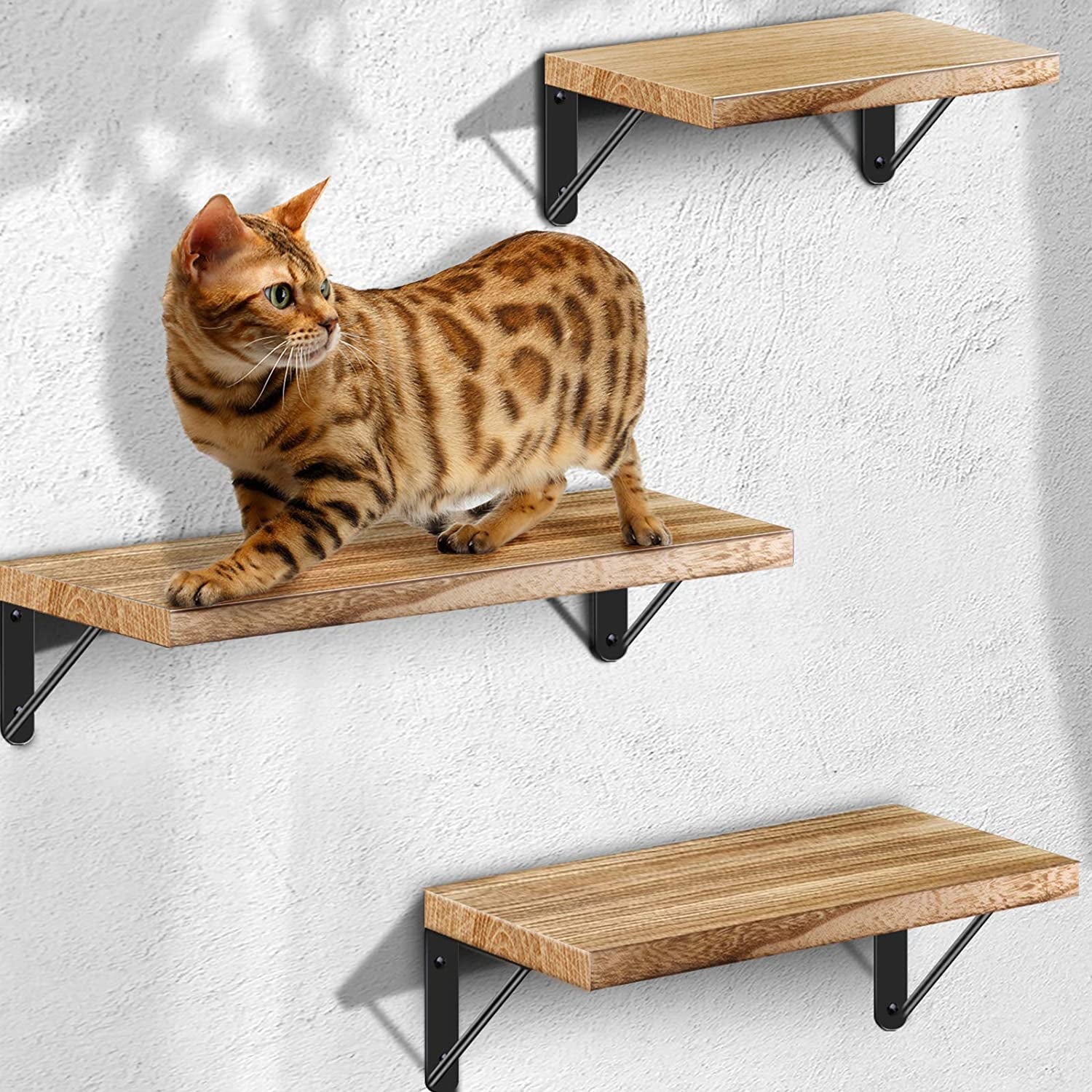 Floating Shelves for Wall, Rustic Wood Wall Shelves Decor Set of 3